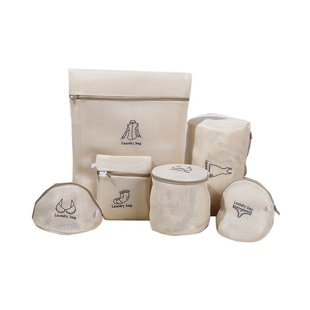 NEW Set Of 6 Mesh Washing Quality Bags for Delicate Clothing Washing Machine